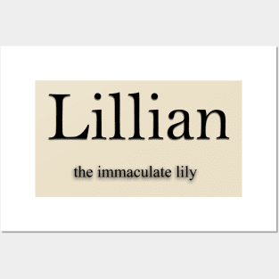 Lillian Name meaning Posters and Art